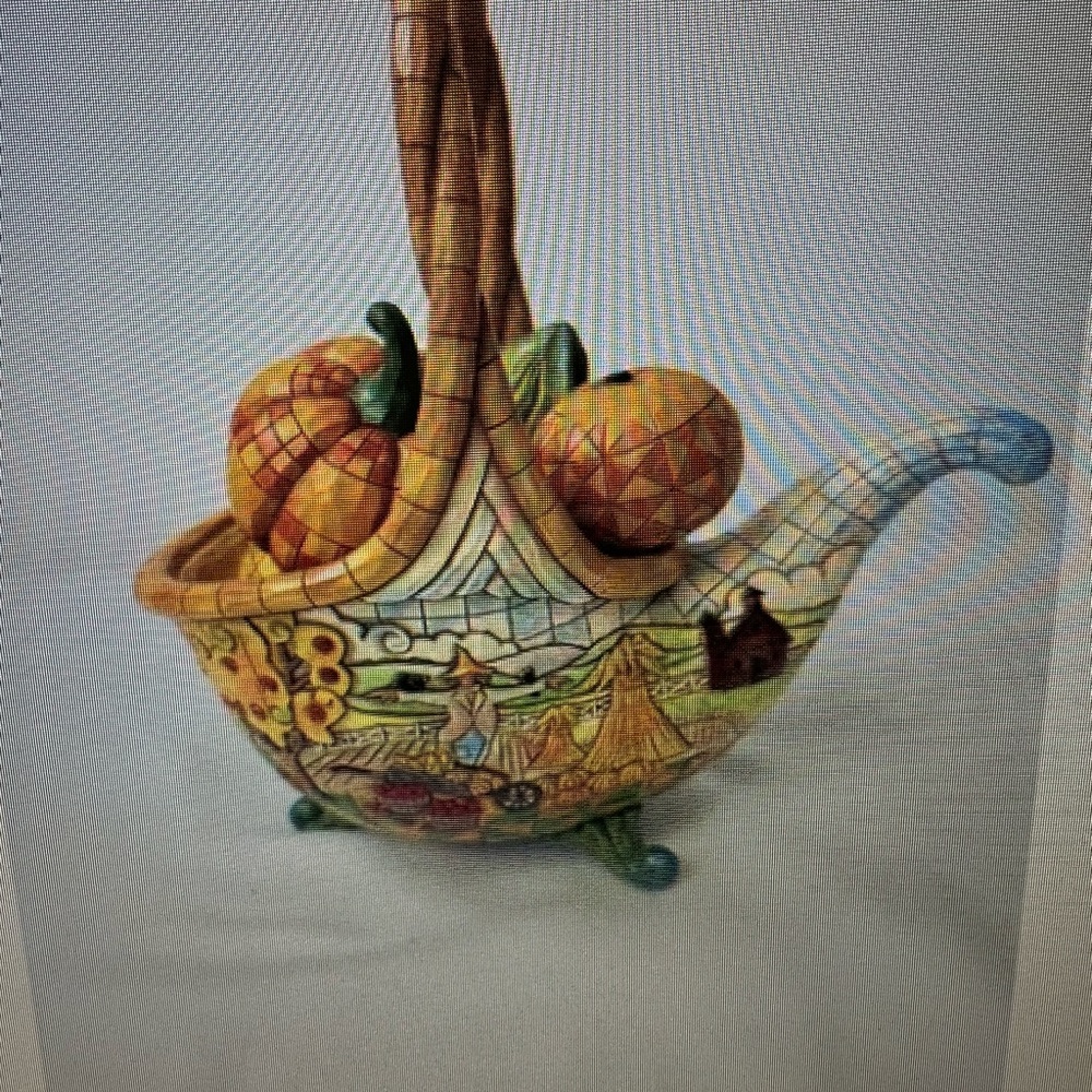 Jim Shore Basket of Plenty Cornucopia 6 piece set with tag but no original box